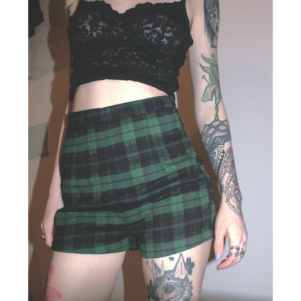 Plaid shorts